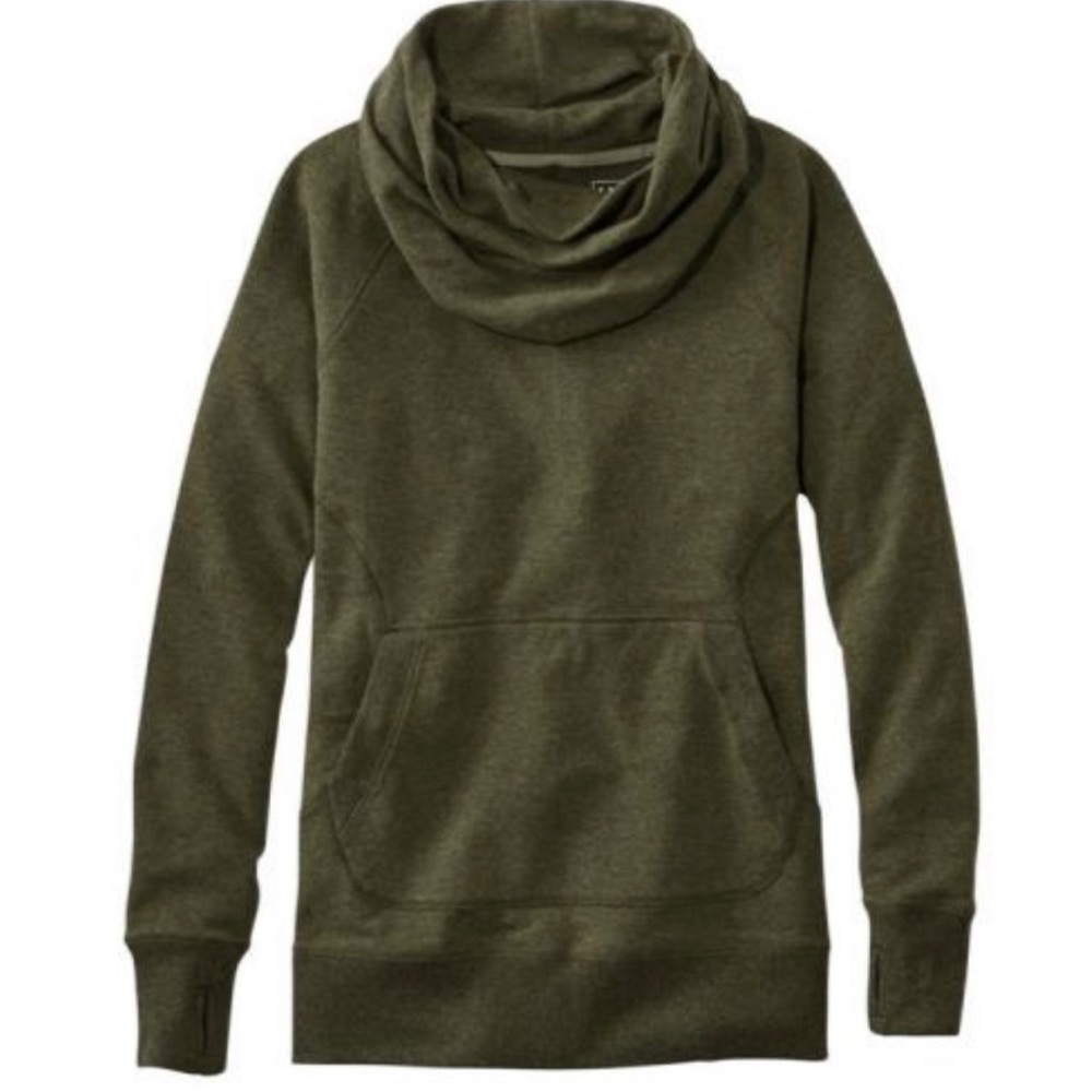 L.L. Bean Women’s Cozy Pullover Large Green